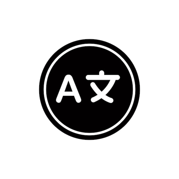 Traducir la plantilla de diseño de logotipo vectorial de iconos