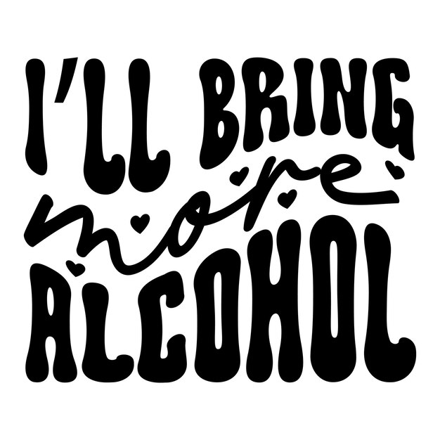 Vector traeré más alcohol retro svg