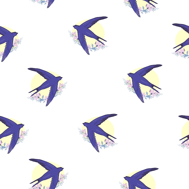 Tragar aves de patrones sin fisuras