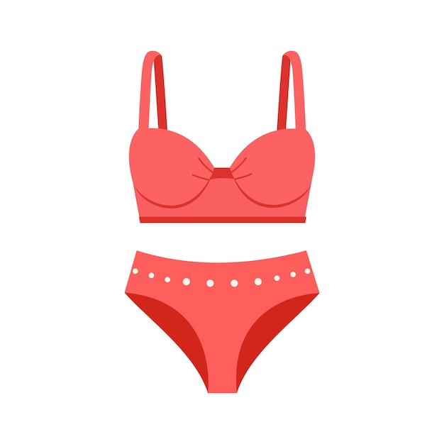 traje de baño para mujeres traje de baño rojo de moda con puntos en la ropa interior de bikini traje de baño de dos piezas