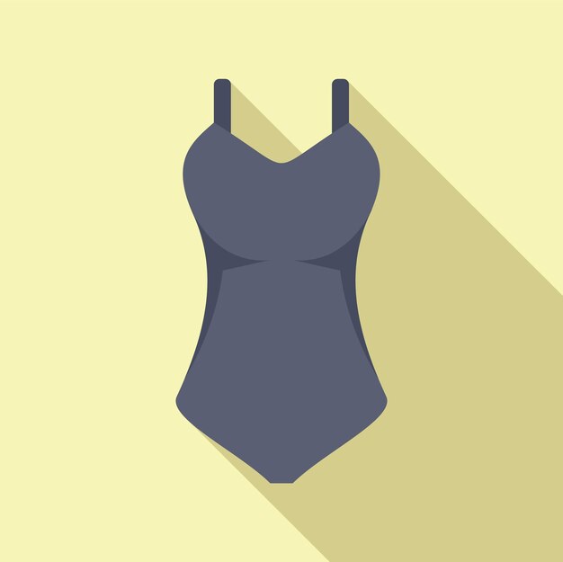 Traje de baño oscuro de una pieza que presenta un concepto de verano