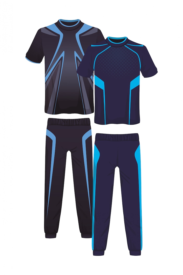 Vector traje deportivo de fitness masculino