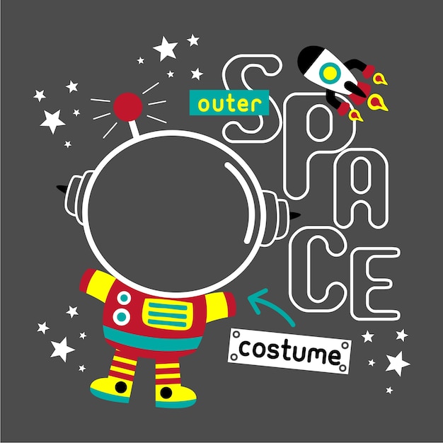 Vector traje de espacio exterior