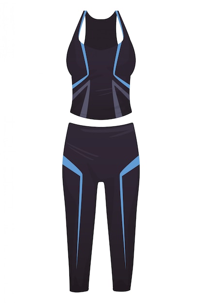 Vector traje de fitness mujer