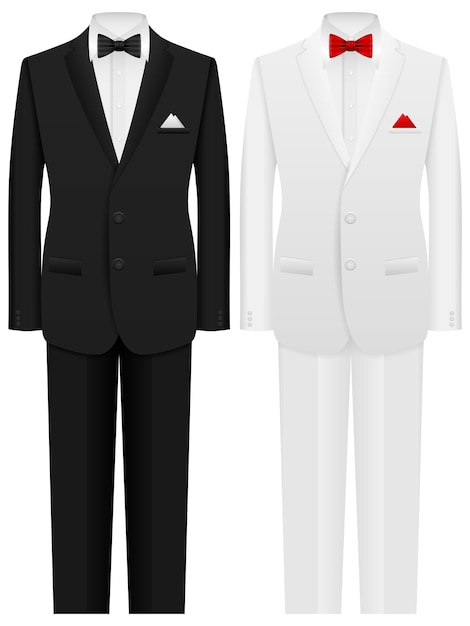 Vector traje de hombre