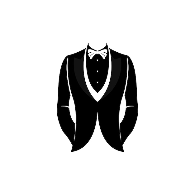 Vector traje pajarita diseño vectorial