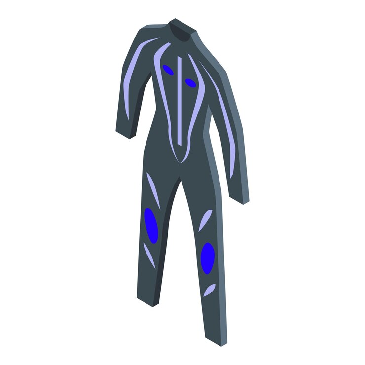 Vector el traje de protección para deportes extremos se muestra en vista isométrica