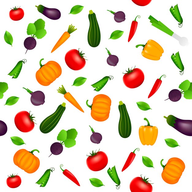 Trama de fondo con verduras. Diseño para tarjeta de felicitación, invitación de verano, tela de moda, adorno simple, plantilla de textura, diseño elegante. Ilustración vectorial.