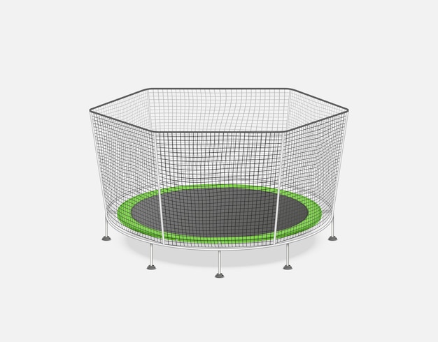 Trampolín de salto con protección de red de seguridad trampolín para niños  y adultos para divertirse al aire libre