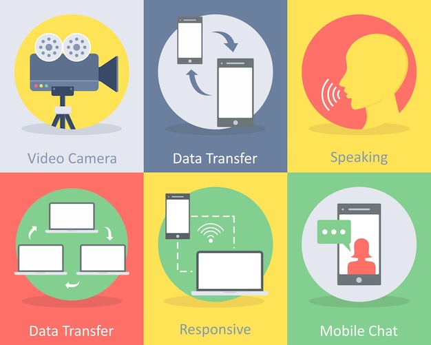 transferencia de datos de la cámara de video