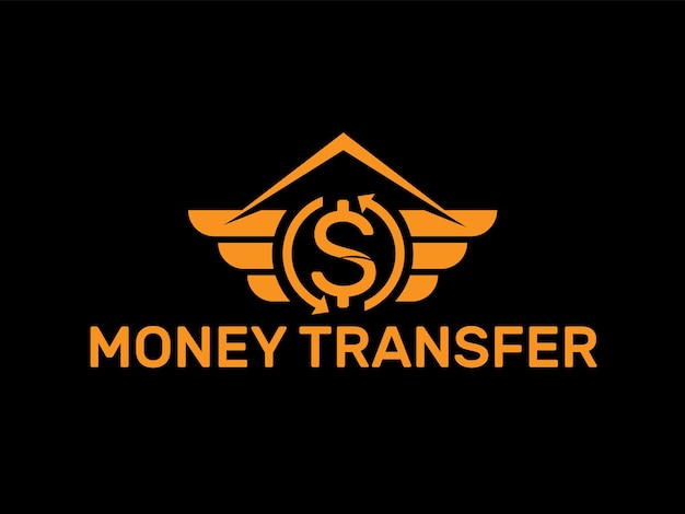 Transferencia de dinero y plantillas de diseño de logotipo moderno