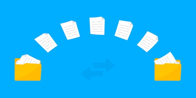 Transferir archivo Intercambio de datos Carpetas con archivos en papel Compartir archivos Copiar Transmisión de documentos