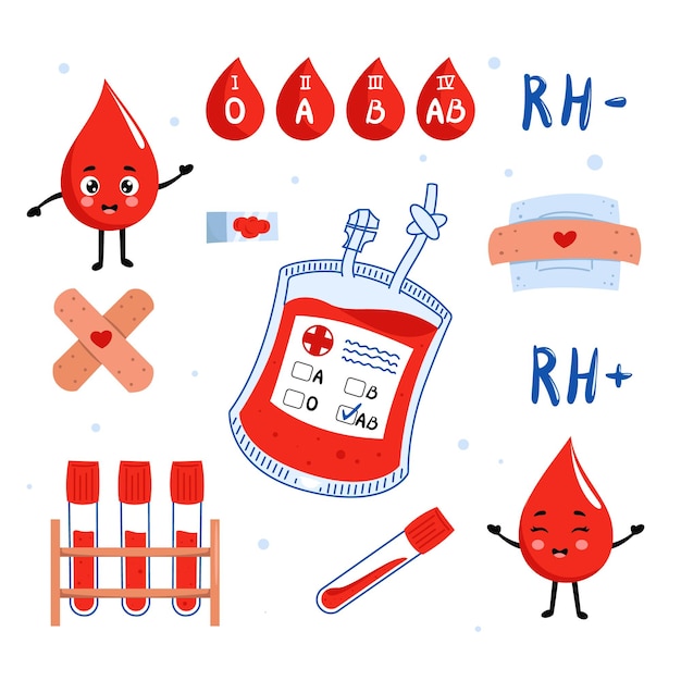 Transfusión de sangre, donar sangre para salvar vidas, donar sangre para compartir amor, vector de donación de sangre