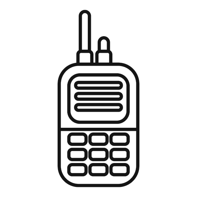 Transmisor de radio portátil que utiliza ondas de radio para la comunicación