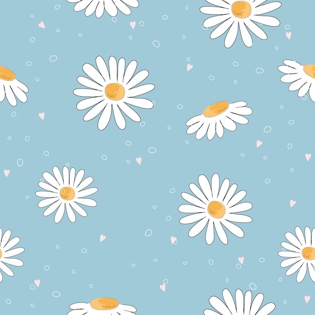 Transparente con fondo de flores de doodle blanco