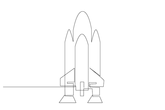 Vector transporte aereo una linea. un concepto de línea continua y vector de chorro de avión y globo de aire caliente