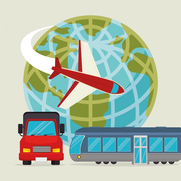 Transporte, entrega y envío.