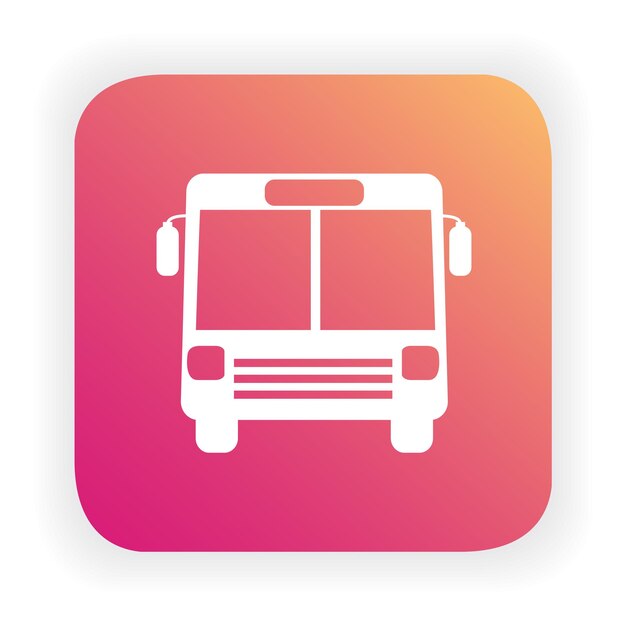 Transporte público en autobús Vista delantera del vehículo