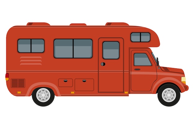 Transporte para el transporte de mercancías o pasajeros icono plano ilustración vectorial