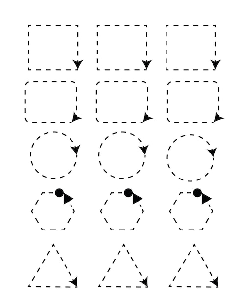 Vector traqueo preescolar