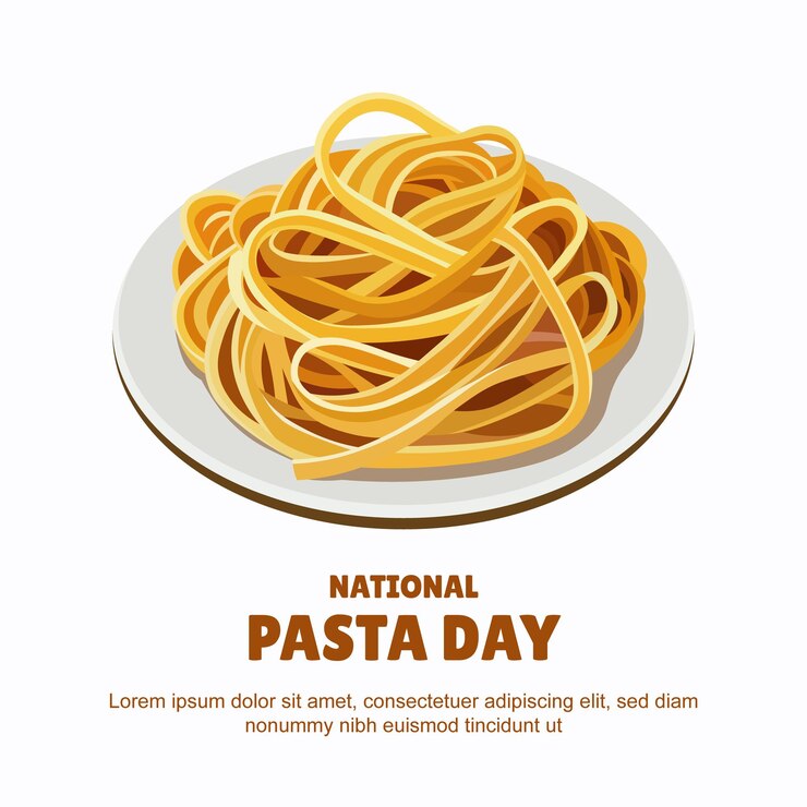 Vector el trasfondo del día nacional de la pasta