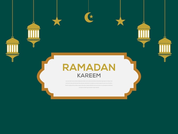 El trasfondo de la linterna de Ramadan Kareem