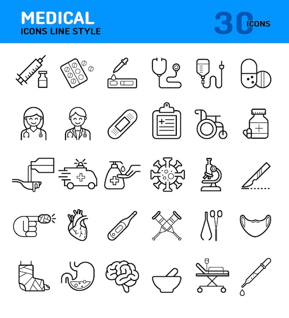 tratamiento de farmacia del hospital icono médico