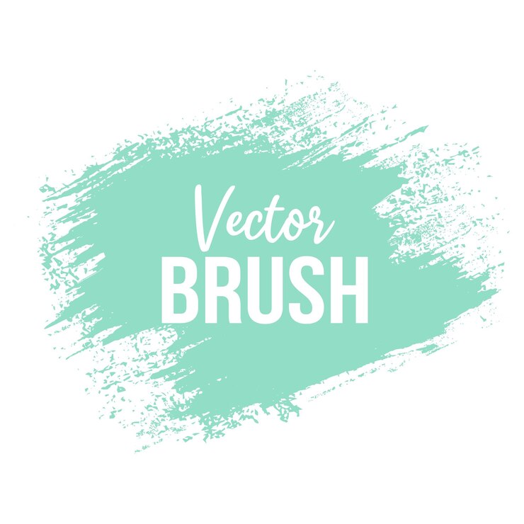 Vector trazo de pincel de color verde