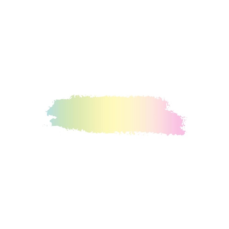 Vector trazo de pincel holográfico vectorial aislado sobre fondo blanco trazo de pintura degradado en estilo 00s y2k