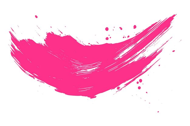 El trazo de pincel rosado