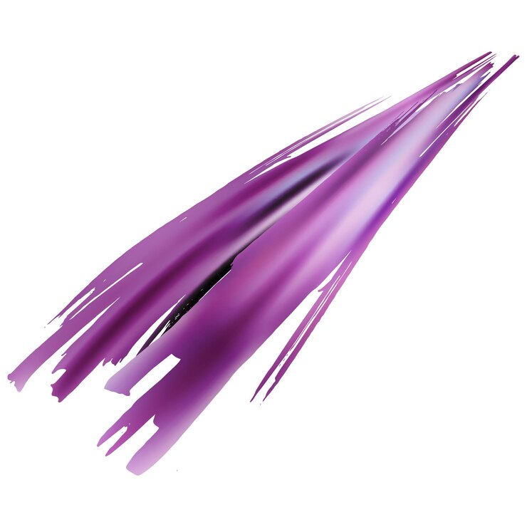 Vector trazo de pincel vectorial. salpicadura de líquido abstracto. fondo con textura de acuarela. splash aislado sobre fondo blanco. pincelada de banner de venta. pincel de degradado. morado violeta