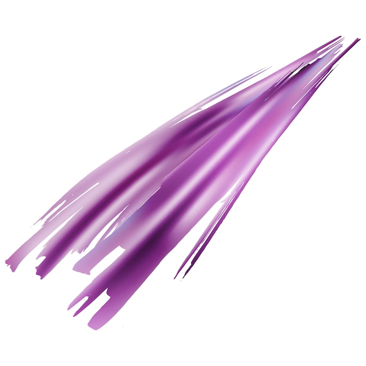 Vector trazo de pincel vectorial. salpicadura de líquido abstracto. splash aislado sobre fondo blanco. fondo texturizado acuarela púrpura violeta. pincel de degradado. pincelada de banner de venta.