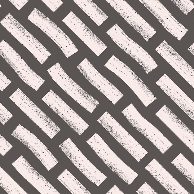 Trazos de pincel de tinta simples Patrón sin costuras boho estético Fondo de vector rústico