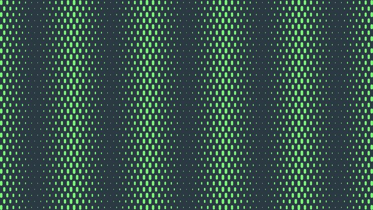 Vector trazos redondeados patrón de medio tono vector efecto de frecuencia abstracción turquesa