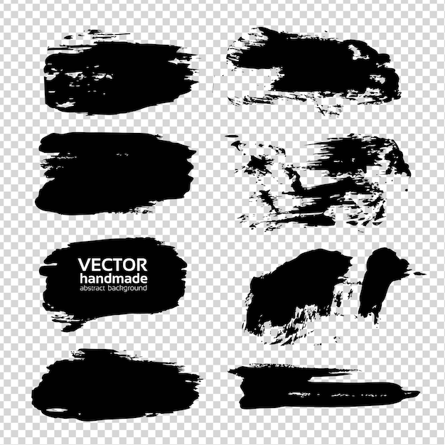 Trazos suaves de textura abstracta en un fondo transparente de imitación