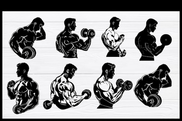 Treadmill Fitness Workout Vector bundle