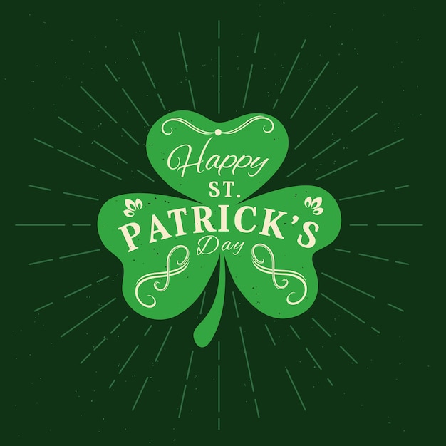 Vector trébol del trébol del día de fiesta de patrick day