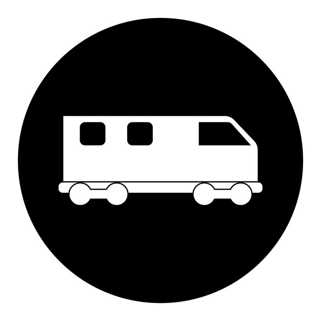 tren, icono, tren, carro, vector