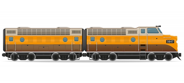 Tren de locomotora ferroviaria.