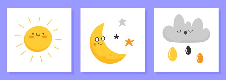 Tres carteles para una habitación infantil