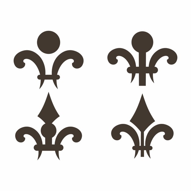 tres diseños decorativos con el superior que dice cuatro