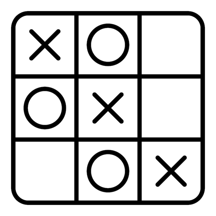 Vector tres en una fila estilo de icono