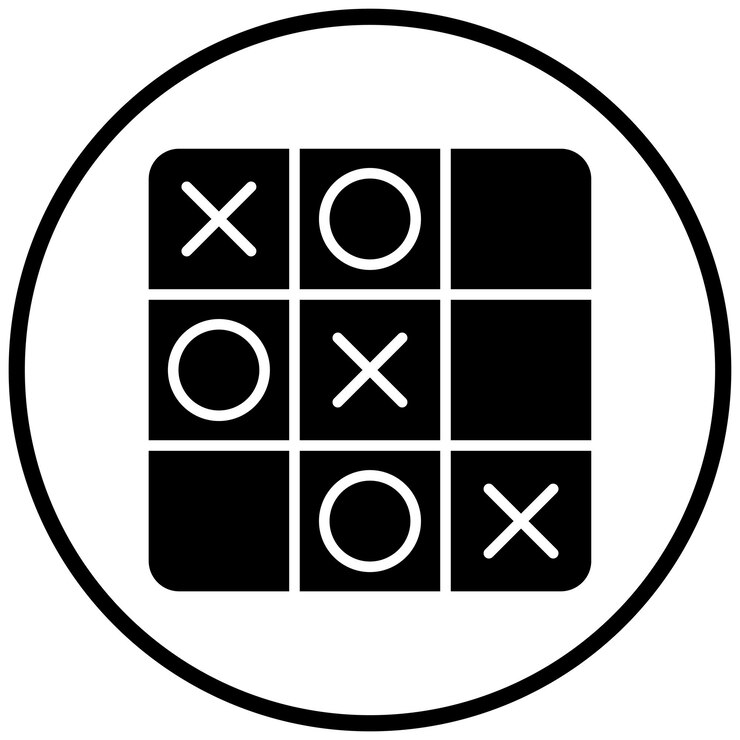 Vector tres en una fila estilo de icono