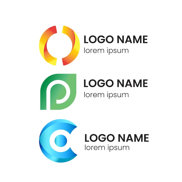 Tres logotipos diferentes