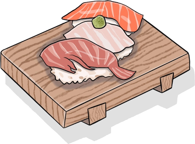 Los tres sushis