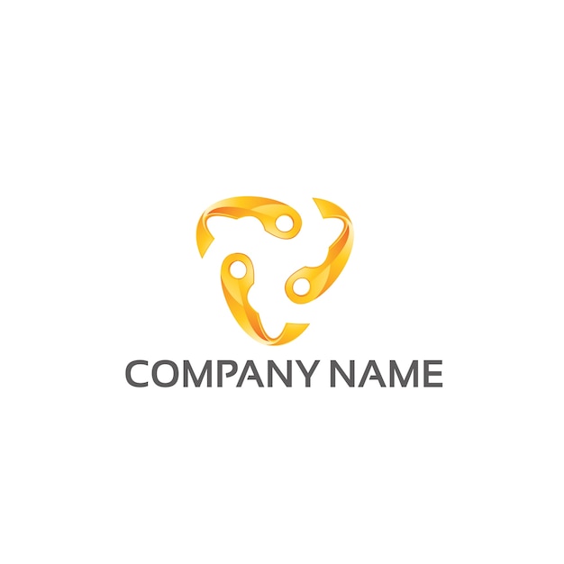 triangular - plantilla de logotipo