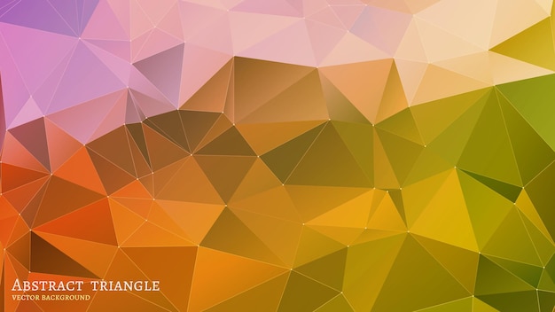 Triángulo abstracto fondo multicolor geométrico, ilustración vectorial EPS10