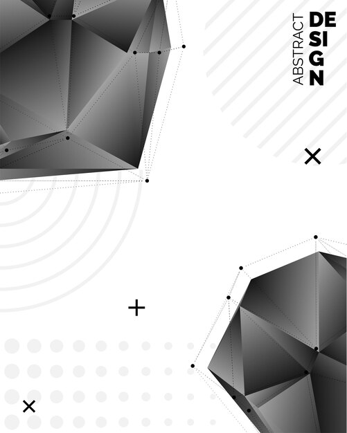 Triángulo abstracto Fondo Triángulos 3D Fondo de pantalla moderno Ilustración vectorial