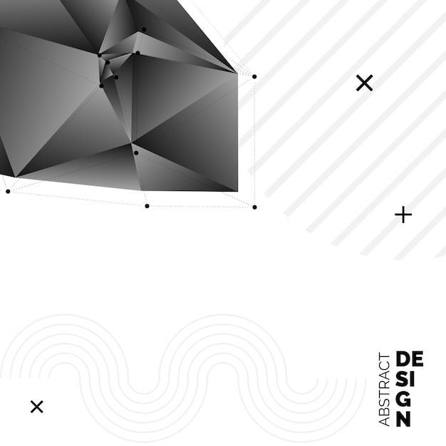 Triángulo abstracto fondo triángulos 3d fondo de pantalla moderno ilustración vectorial