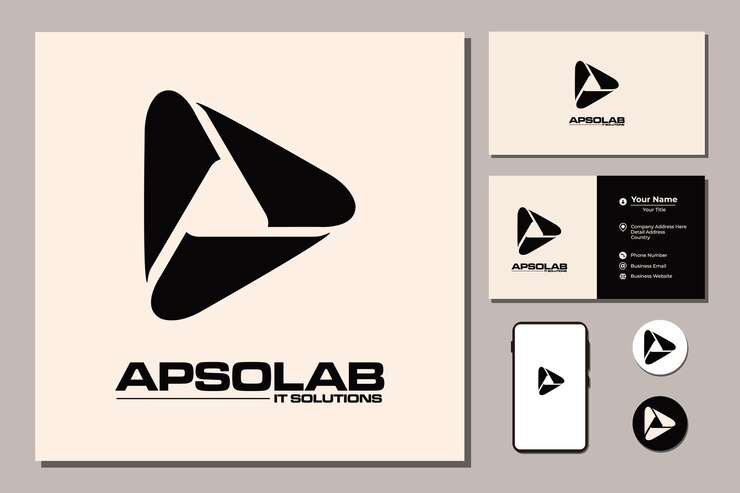 Triángulo abstracto para la inspiración del diseño del logotipo